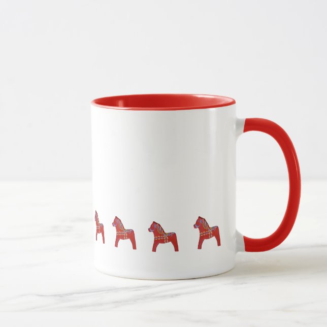 Red Dala Horse Coffee Mug (Right)