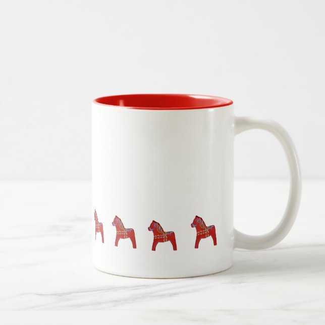 Red Dala Horse Coffee Mug (Right)