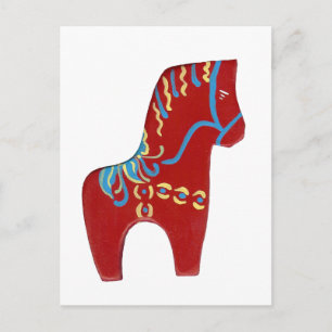 Red Dala Horse Post Cards