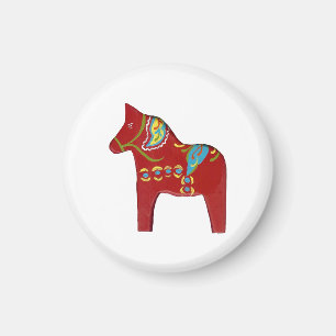 Red Dala magnet