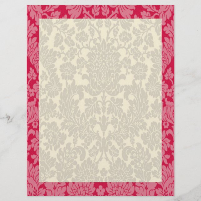 Red Damask Border (Front)