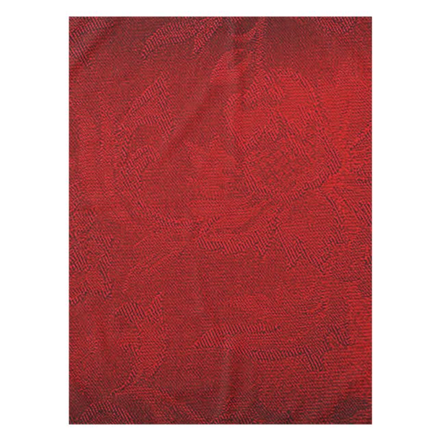 Red Damask Cotton Tablecloth (Front)
