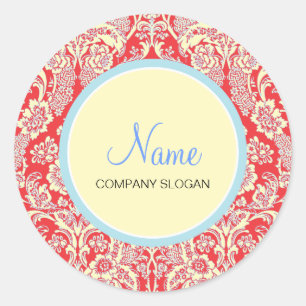 Red Damask Envelope   Merchandise Seal