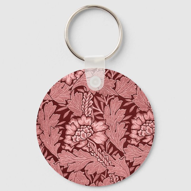 Red Damask Gifts Key Ring (Front)
