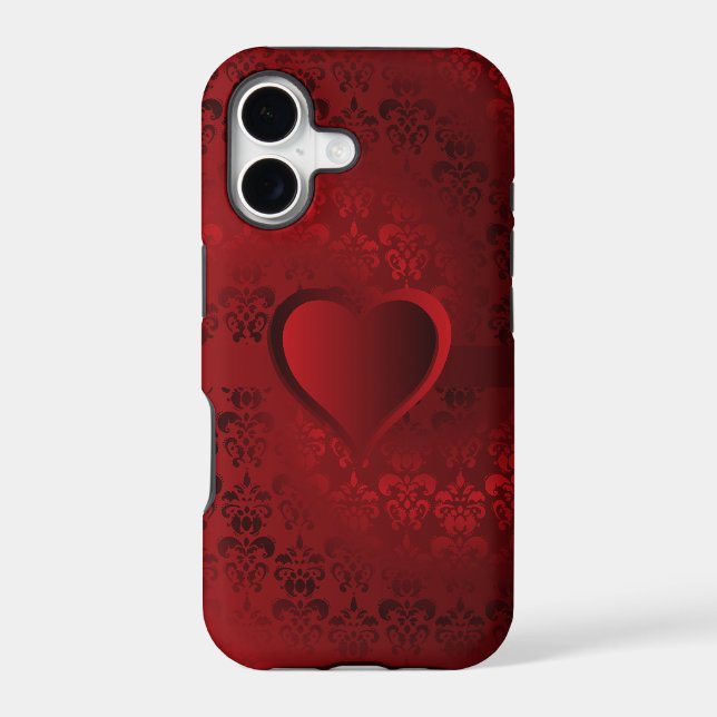 Red damask heart (Back)