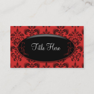 Red Damask Opal Business Card