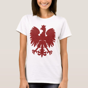Red Damask Polish Eagle T-Shirt