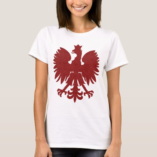 Red Damask Polish Eagle T-Shirt