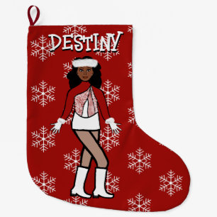 Red Dancer Christmas Stocking
