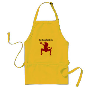 Red Dancing Kokopelli Standard Apron