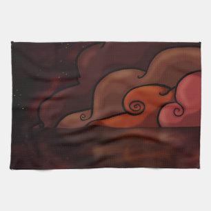 Red Danger Tea Towel