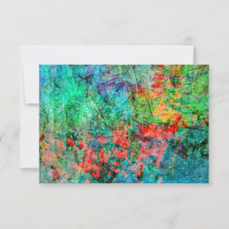 Red dark abstract invitation,Bold rosy abstract Invitation