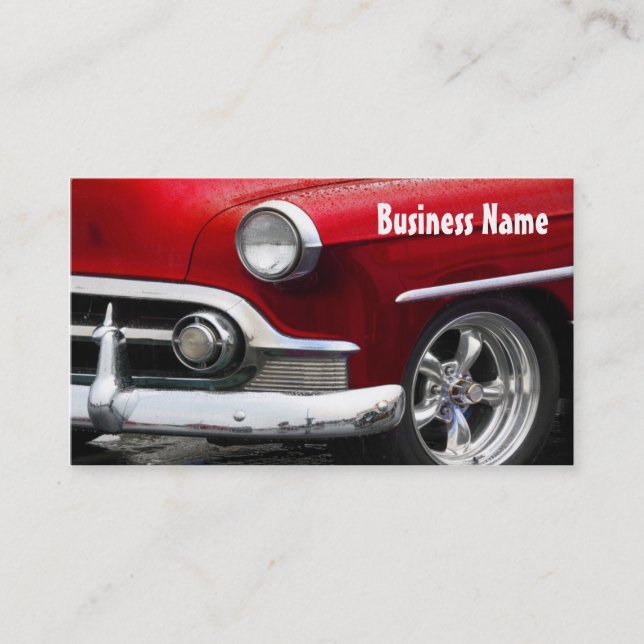 Red Dawn Chevy Business Card (Front)