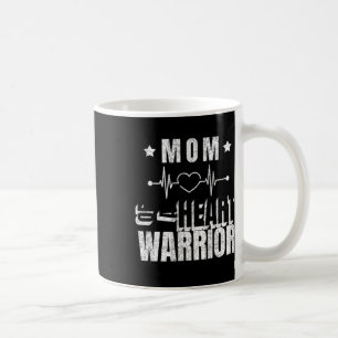 Red Day Mum Of A Heart Warrior Saying Coffee Mug