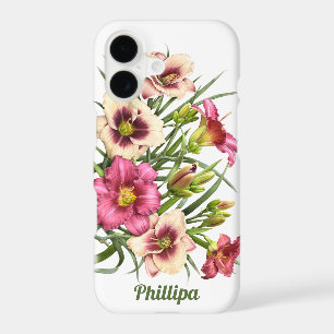 Red Daylilies Botanical Art Personalised