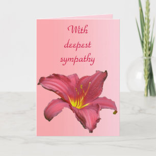 Red Daylily Coordinating Items Card