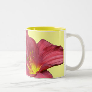 Red Daylily Coordinating Items Two-Tone Coffee Mug