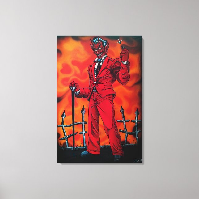 Red Dealer Canvas Print (Front)