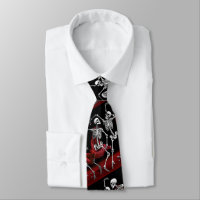 Red Death Dancing Skeletons Gothic Wedding