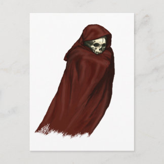 Red Death Ghost - Grim Reaper Postcard