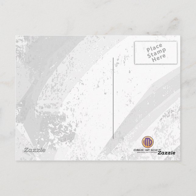 Red Decade Birthdday Postcard (Back)