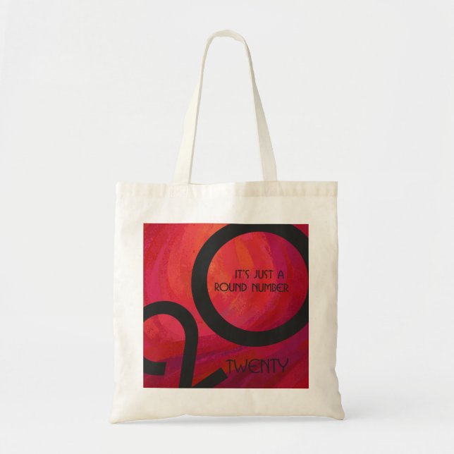Red Decade Birthdday Tote Bag (Front)