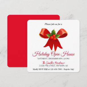 Red decoration for the Christmas tree Holiday Card