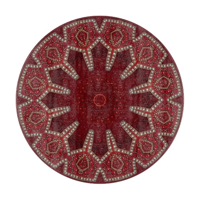Red Decorative Cutting Board (Front)