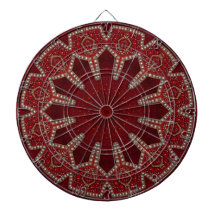 Red Decorative Dartboard