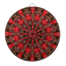 Red Decorative Dartboard