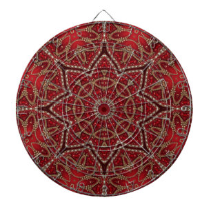 Red Decorative Dartboard
