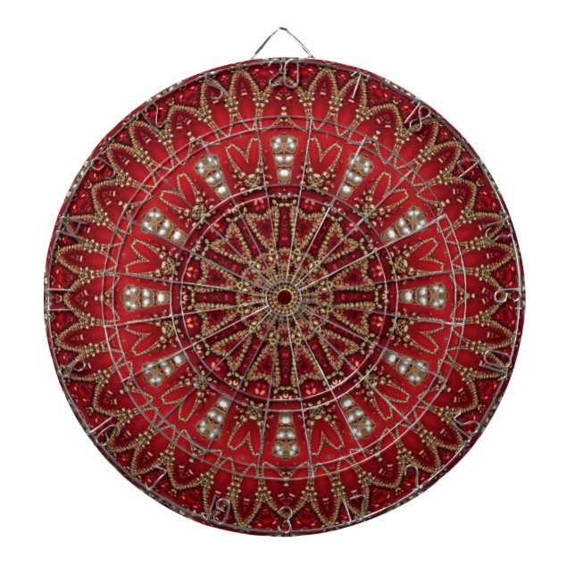 Red Decorative Dartboard (Front)