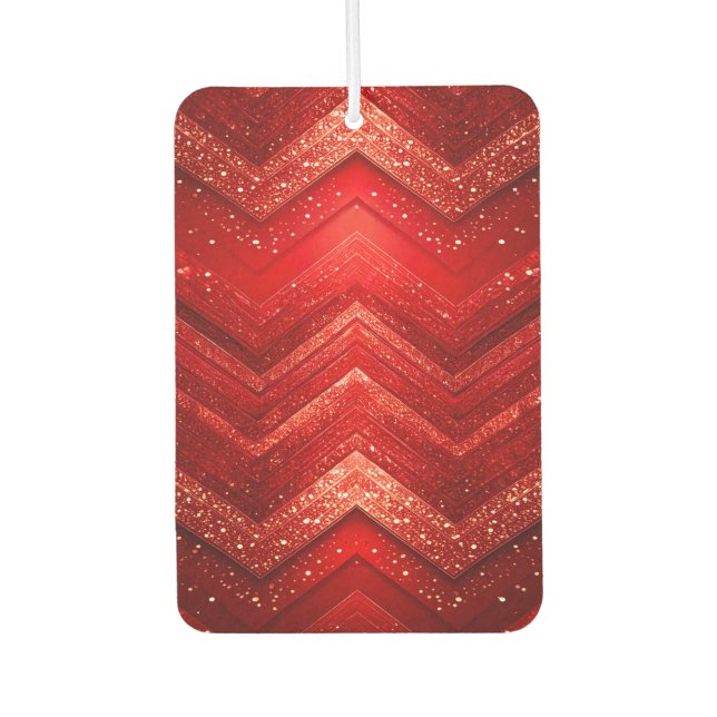 Red Decorative Glitter Air Freshener (Front)