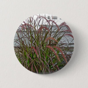 Red Decorative Grass Coordinating Items 6 Cm Round Badge
