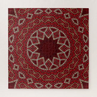 Red Decorative Jigsaw Puzzle