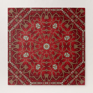 Red Decorative Jigsaw Puzzle