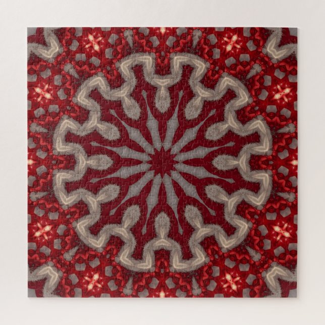 Red Decorative Jigsaw Puzzle (Vertical)