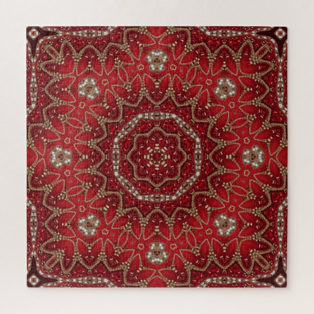 Red Decorative Jigsaw Puzzle (Vertical)