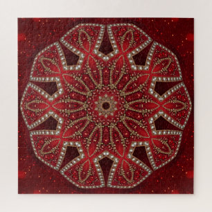 Red Decorative Jigsaw Puzzle