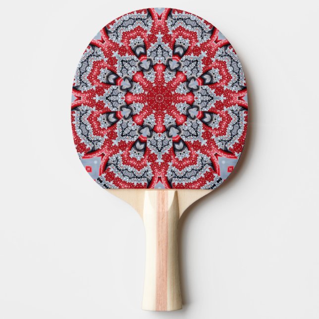 Red Decorative Ping Pong Paddle (Front)