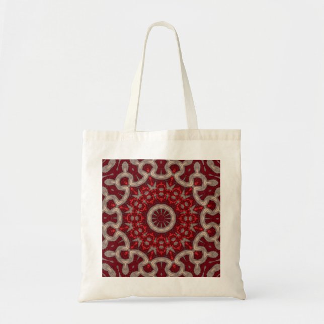 Red Decorative Tote Bag (Front)