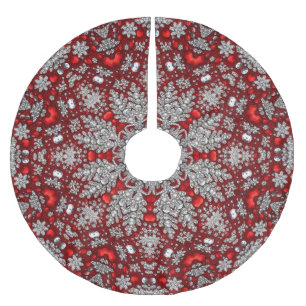 Red Decorative Tree Skirt