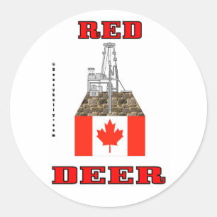 Red Deer, Canada, Oil Rig Sticker