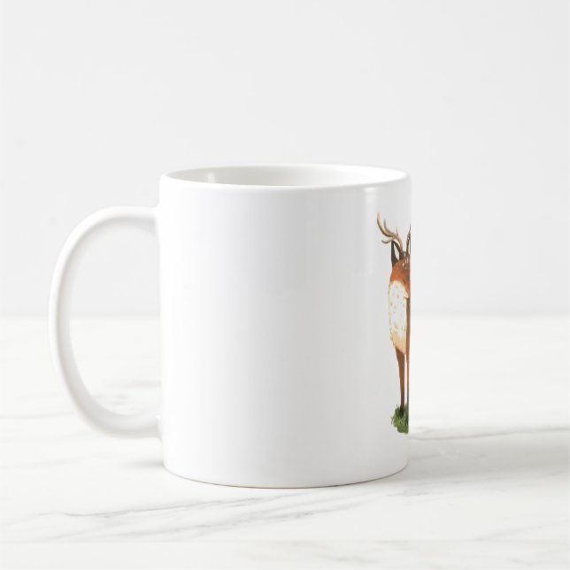 Red Deer Fox Coffee Mug (Left)