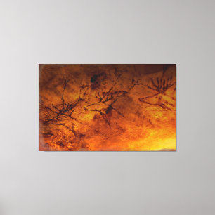 Red Deers Of Lascaux Canvas Print