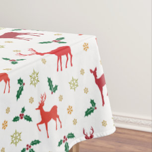 Red Deers Tablecloth