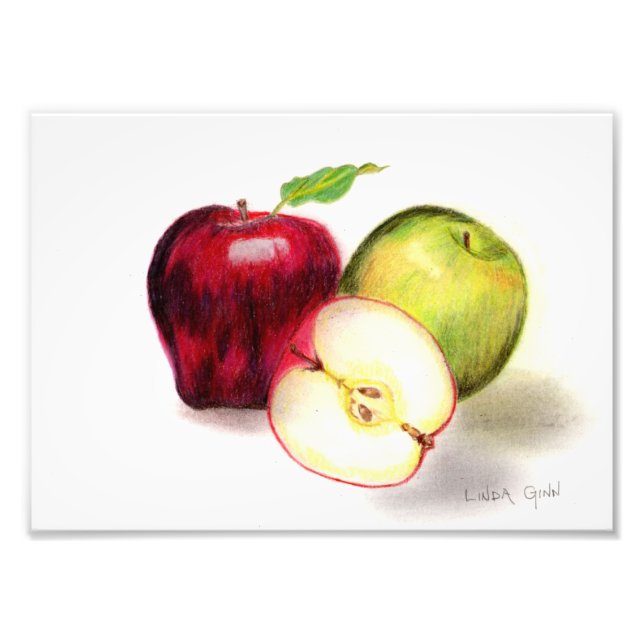 Red Delicious and Granny Smith Apples Photo Print (Front)
