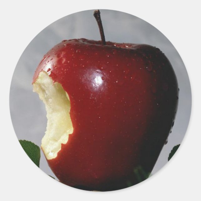 Red Delicious Classic Round Sticker (Front)