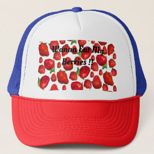 Red Delicious Strawberries,  Trucker Hat