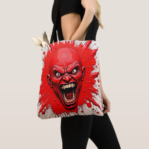 Red Demon Fury Art Tote Bag